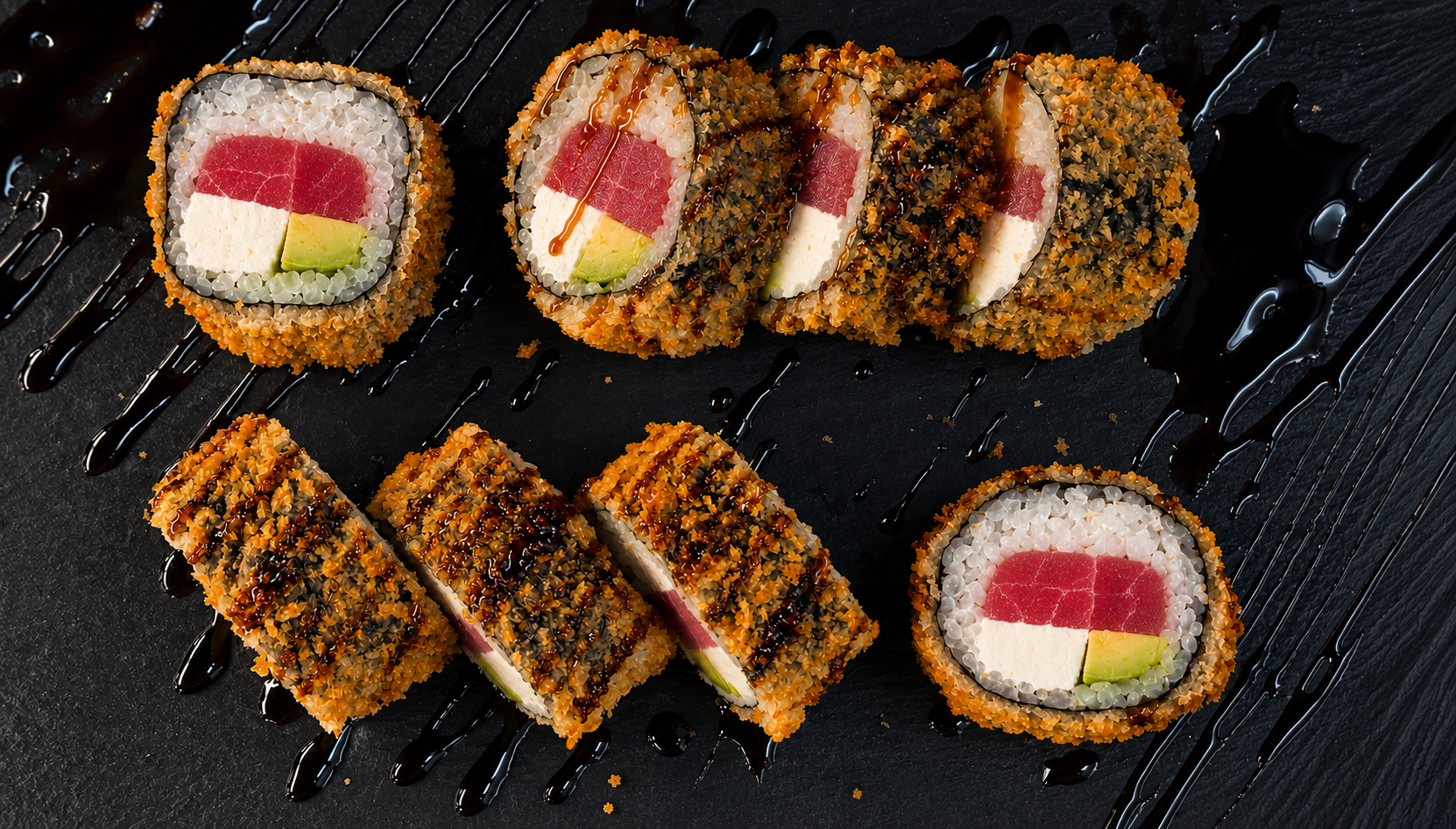 114-TUNA TEMPURA MAKI (8 gab.) 